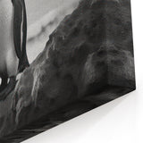 Penguin Wall Art - Black & White Family Photography Canvas Print Decor