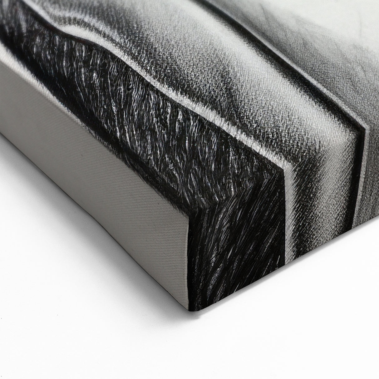 Penguin Wall Art - Minimalist Black & White Canvas Print for Decor