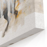 Graceful Galloping Horse Abstract Art with Soft Brush Strokes