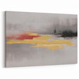 Soft Abstract Lines and Gold Accents in Calming Tones Canvas Art