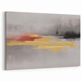 Soft Abstract Lines and Gold Accents in Calming Tones Canvas Art