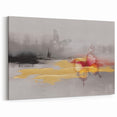 Abstract Strokes and Lines Art with Gold Accents - Modern Wall Décor