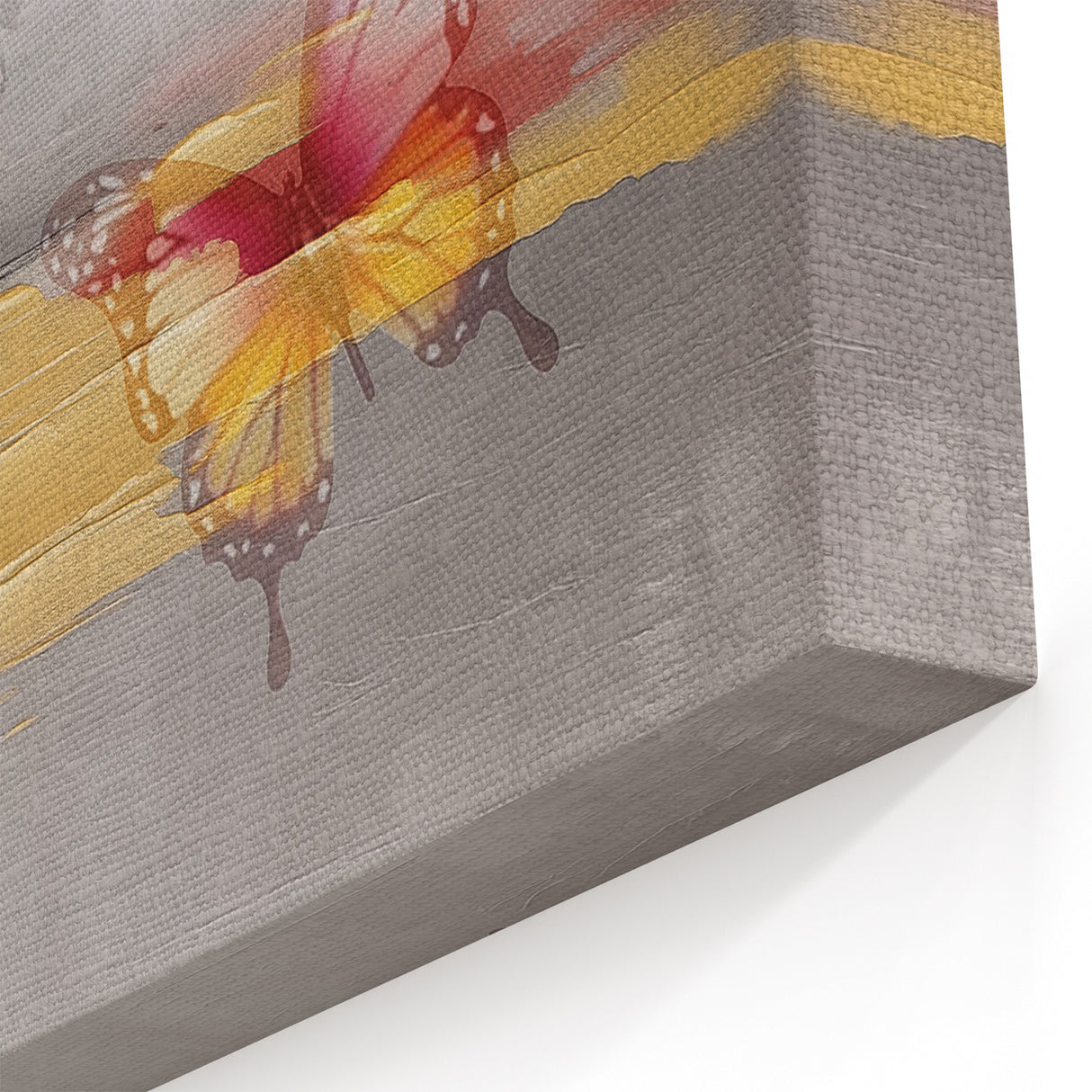 Abstract Strokes and Lines Art with Gold Accents - Modern Wall Décor