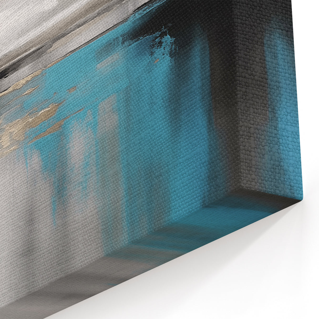 Minimalist Strokes and Lines Art with Gold Accents - Contemporary Decor