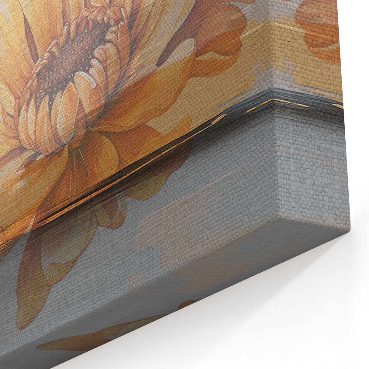 Abstract Feather and Woodgrain Strokes Art - Modern Line Design