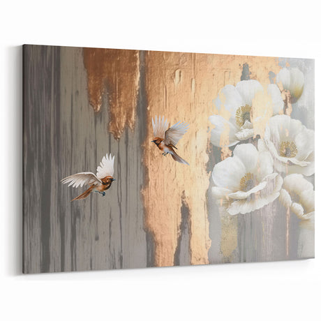 Abstract Feather and Textured Orb Art - Modern Geometric Design