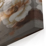 Modern Strokes and Lines Abstract Art with Feather Motif on Canvas