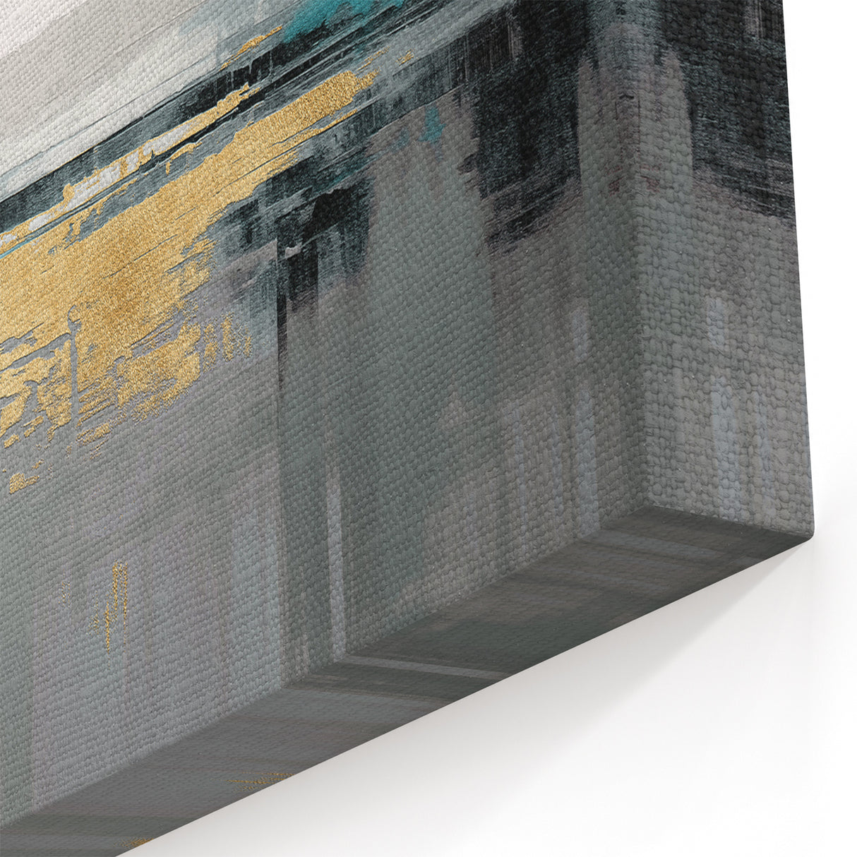 Elegant Geometric Line Art | Modern Monochrome Strokes Canvas Print