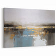 Luxury Abstract Strokes and Lines Art | Coastal Retreat Canvas Print