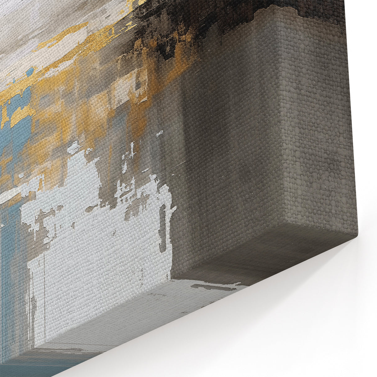 Luxury Abstract Strokes and Lines Art | Coastal Retreat Canvas Print
