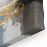 Luxury Abstract Strokes and Lines Art | Coastal Retreat Canvas Print