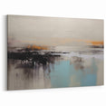 Tranquil Abstract Strokes and Lines Art | Modern Monochrome Canvas Print