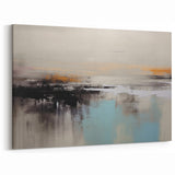 Tranquil Abstract Strokes and Lines Art | Modern Monochrome Canvas Print