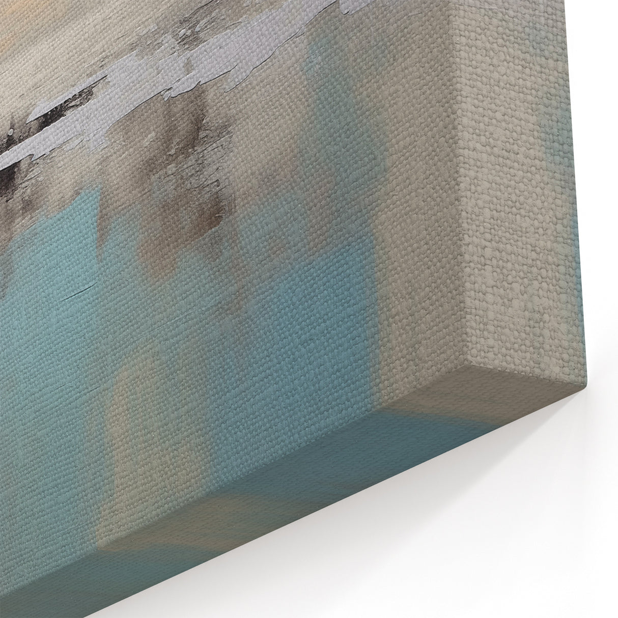 Tranquil Abstract Strokes and Lines Art | Modern Monochrome Canvas Print