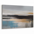 Calm Abstract Strokes and Lines Art | Coastal Serenity Canvas Print