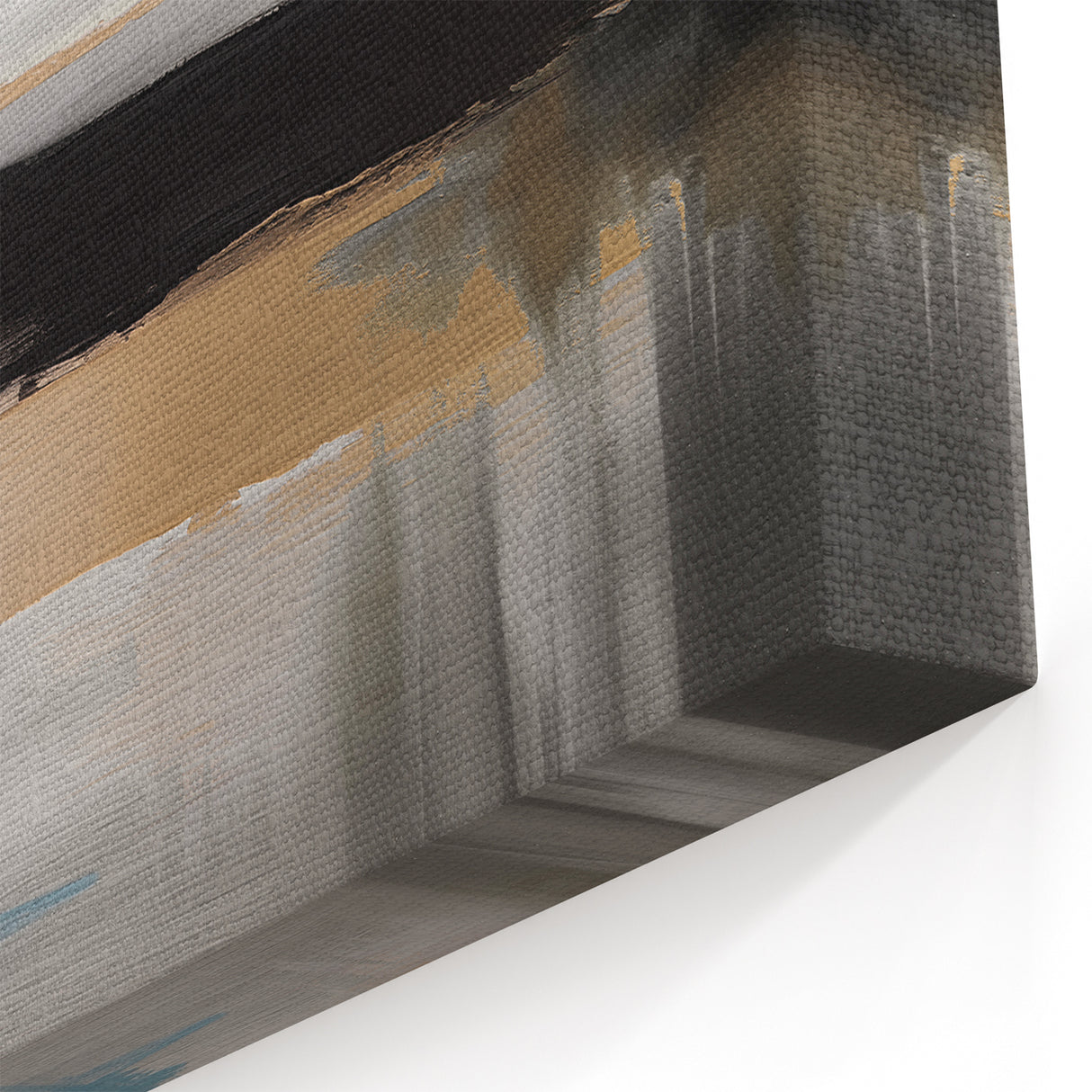 Calm Abstract Strokes and Lines Art | Coastal Serenity Canvas Print