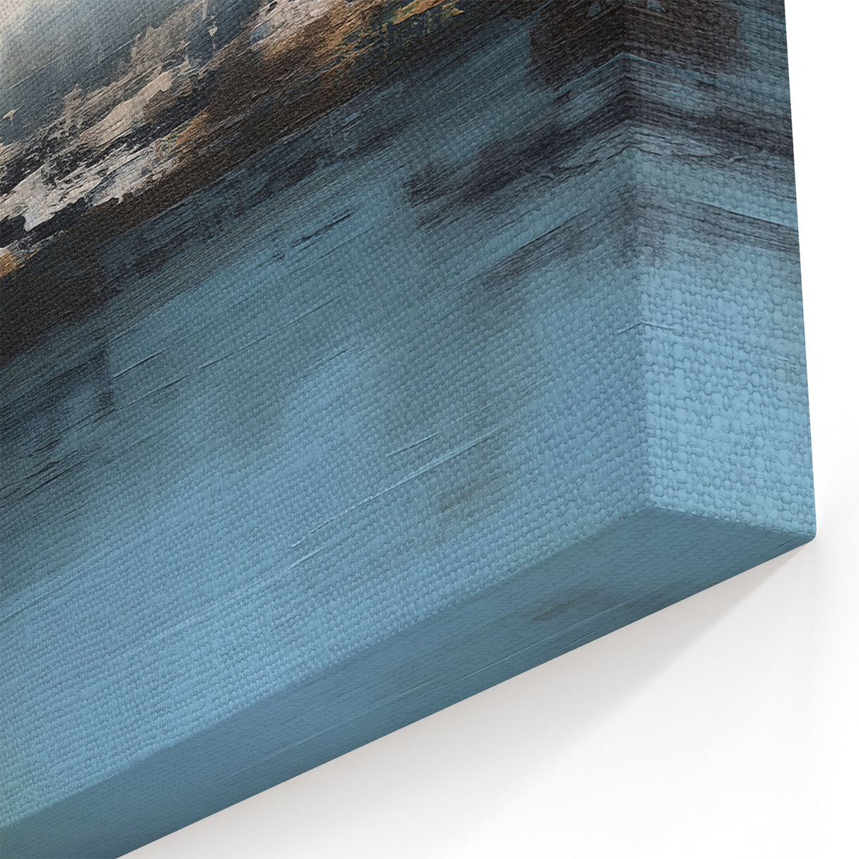 Serene Abstract Strokes and Lines Art | Coastal Bliss Canvas Print