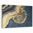 Luxurious Geometric Line Art | Golden Elegance Monochrome Canvas Print