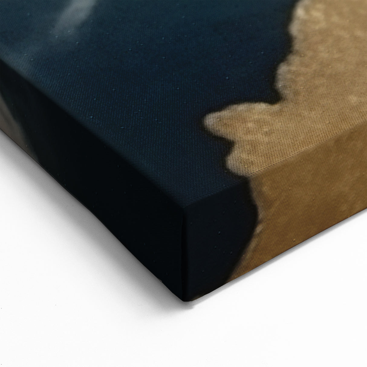 Golden Tree Rings on Abstract Strokes and Lines Modern Canvas Art