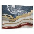Strokes and Lines Abstract Art - Modern Geometric Line Artwork Canvas