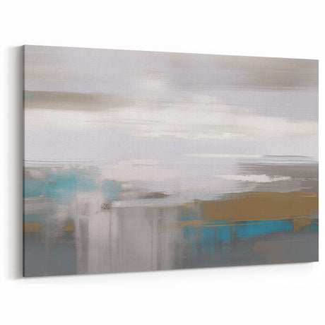 Modern Strokes and Lines Abstract Canvas | Geometric Line Art Print