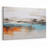 Tranquil Horizons Abstract Art - Contemporary Strokes Canvas