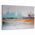 Calm Reflections Abstract Art - Modern Horizon Line Canvas