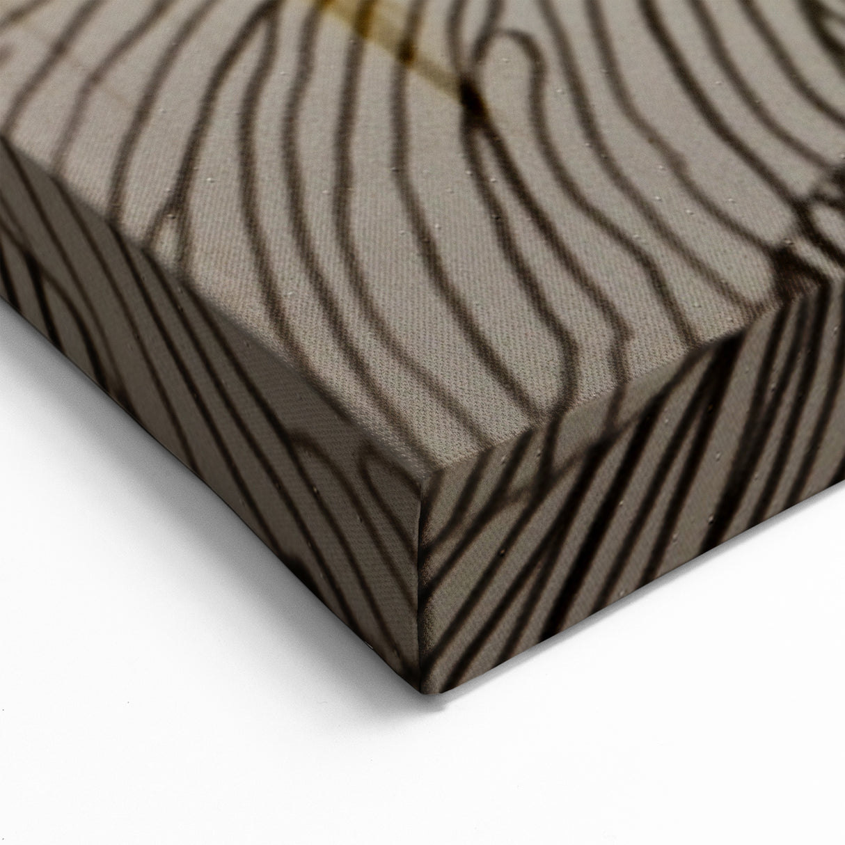 Modern Strokes and Lines Abstract Art on Canvas - Gold and Black