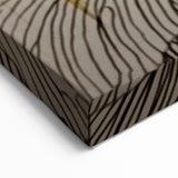 Modern Strokes and Lines Abstract Art on Canvas - Gold and Black