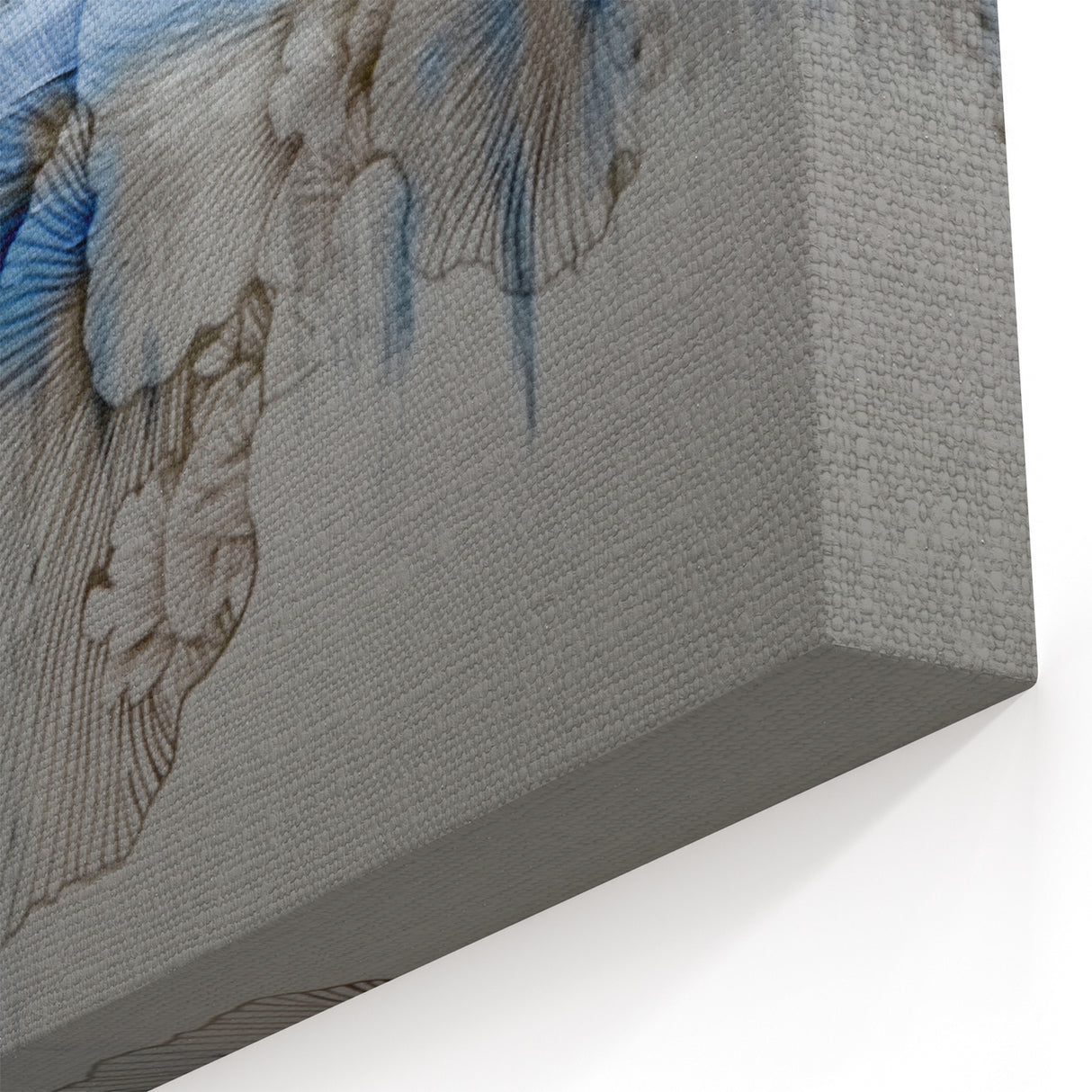 Blue Serenity Abstract Line Art - Contemporary Strokes and Lines Canvas