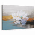 Elegant Blossom Abstract Art - Floral Strokes and Modern Lines Canvas
