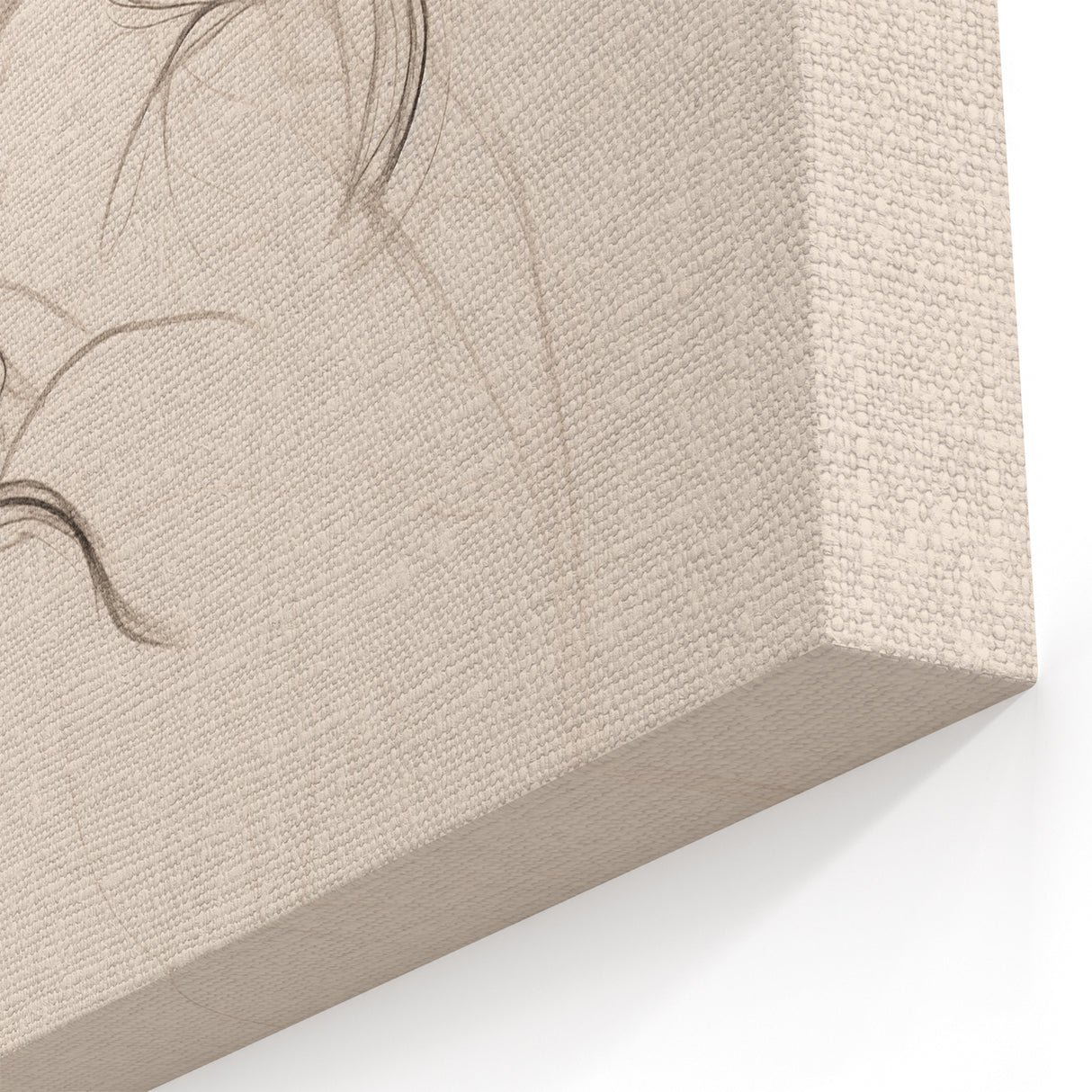 Bound by Love - Minimalist Abstract Art with Elegant Linework