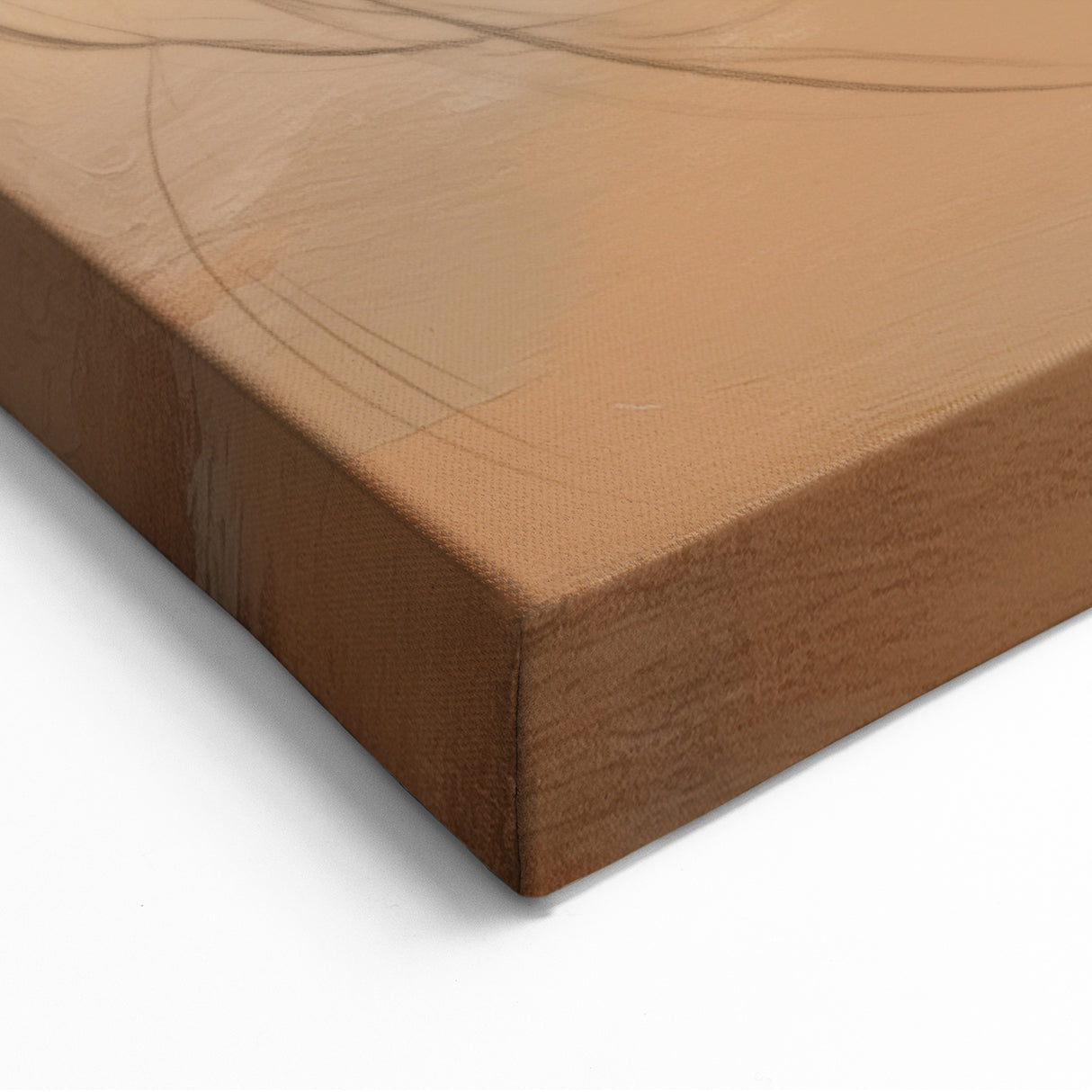 Tranquil Muse - Minimalist Abstract Art with Warm Tones