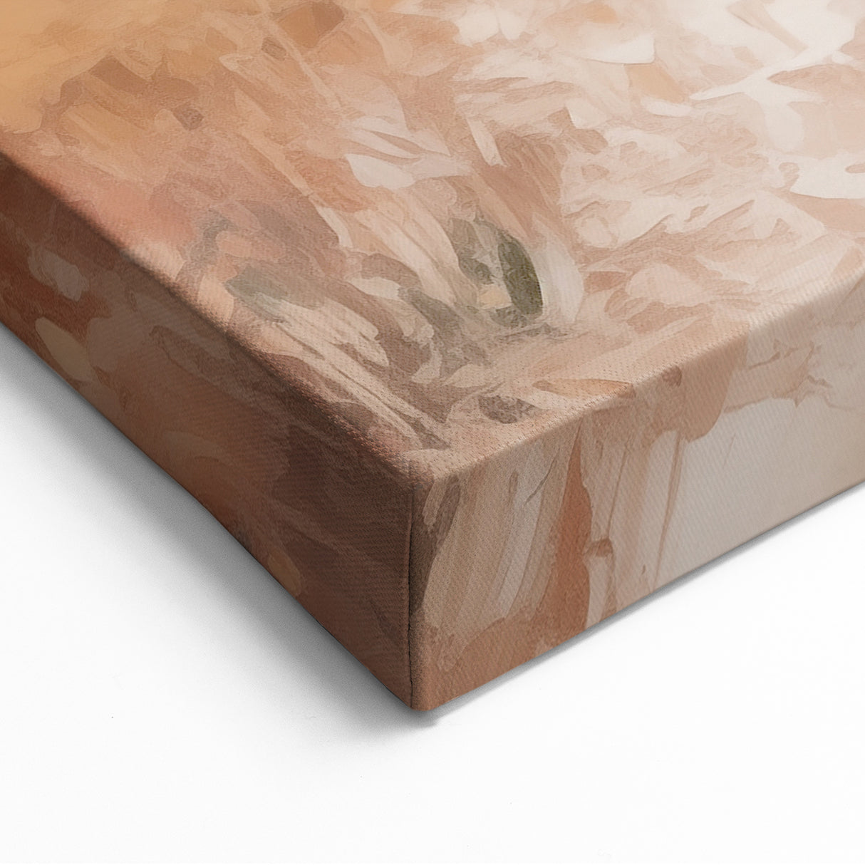 Golden Horizon - Minimalist Abstract Art with Warm Earth Tones