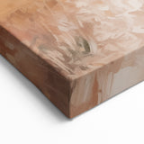 Golden Horizon - Minimalist Abstract Art with Warm Earth Tones