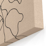 Minimalist Abstract Art Print - Organic Lines on Beige - Modern Wall Decor