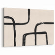 Minimalist Abstract Art | Modern Simple Abstract Wall Decor | Black & Beige
