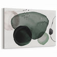 Contemporary Minimalist Art | Abstract Green & Gray Watercolor Print