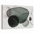 Contemporary Minimalist Art | Abstract Green & Gray Watercolor Print