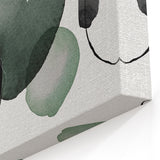 Contemporary Minimalist Art | Abstract Green & Gray Watercolor Print