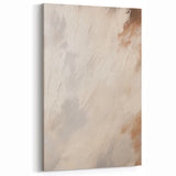 Soft Abstract Minimalist Art - Beige and White Flow - Tranquil Wall Decor