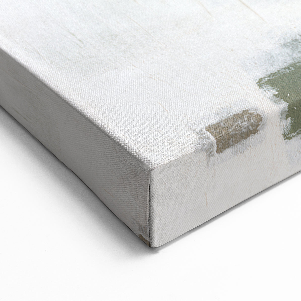 Modern Minimalist Art | Elegant Abstract Geometric Canvas | Green & Gray