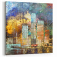 Urban Abstract Architecture Art - Modern Geometric Building Canvas Print