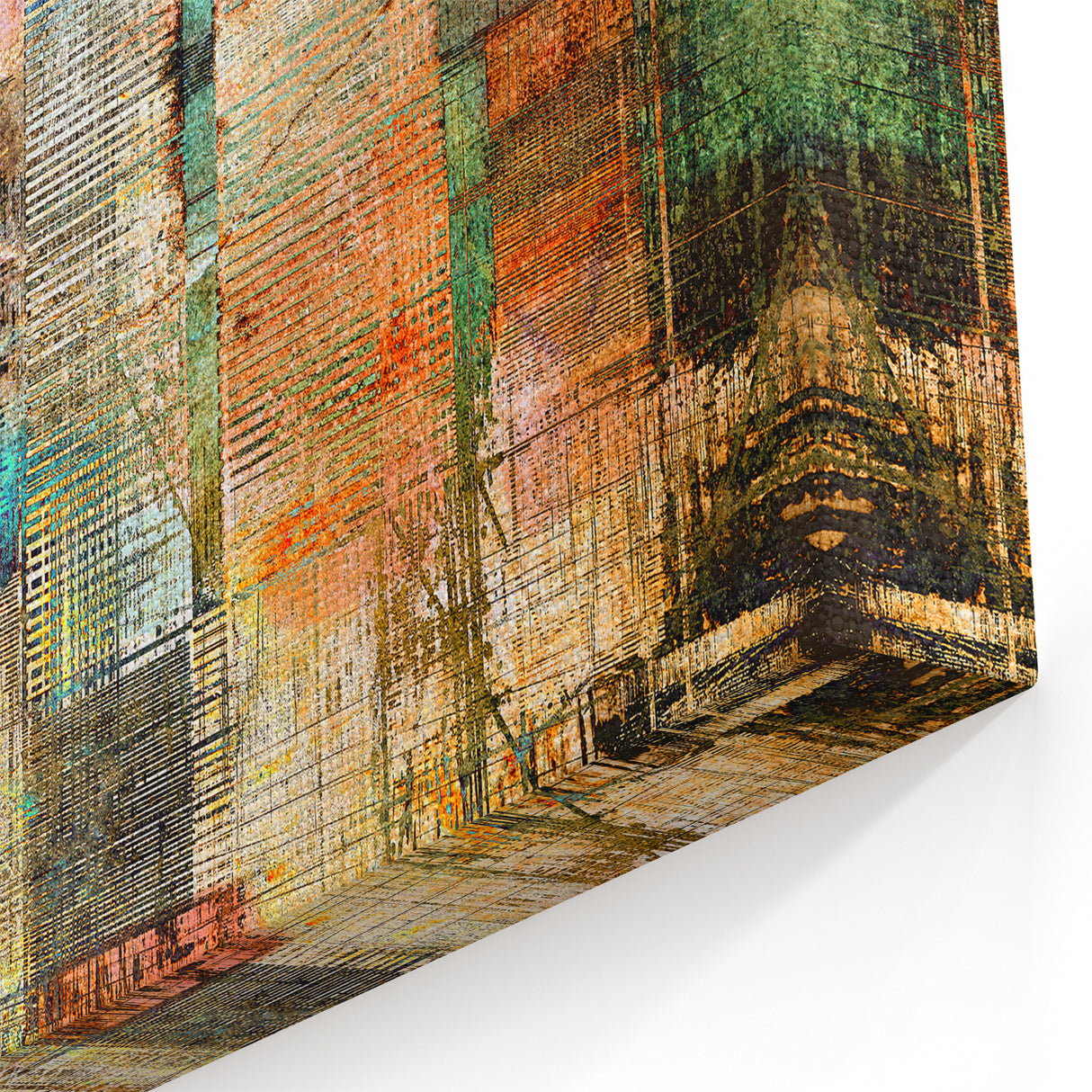 Urban Abstract Architecture Art - Modern Geometric Building Canvas Print