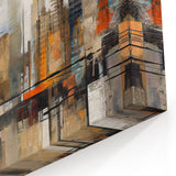 Modern Abstract Architecture Art - Urban Geometric Cityscape Canvas