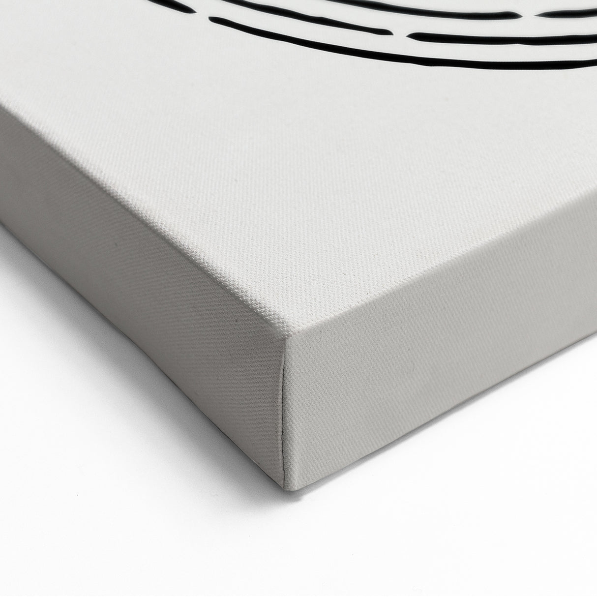 Contemporary Minimalist Art: Geometric Sunburst and Circles Design