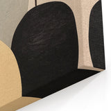 Contemporary Minimalist Art - Modern Geometric Canvas in Earthy Tones