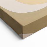 Contemporary Minimalist Art - Modern Geometric Canvas in Earthy Tones