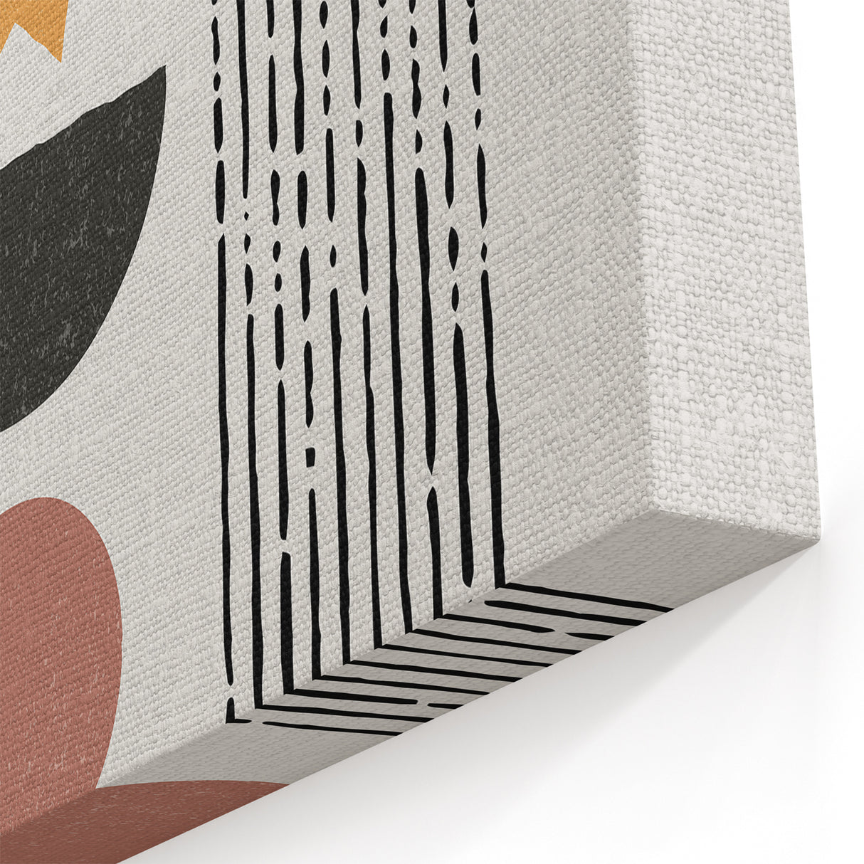 Minimalist Geometric Wall Art: Abstract Arch and Sunburst Design