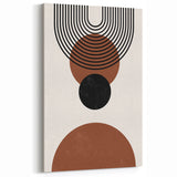 Abstract Minimalist Wall Art: Geometric Circles and Arch Design
